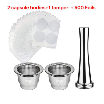 Casillas Stainless Steel For Nespresso Coffee Capsule with Disposable.