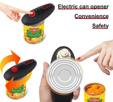 Electric Can Opener One Touch Portable Battery Operated